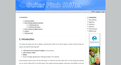 Desktop Screenshot of guitarpitchshifter.com